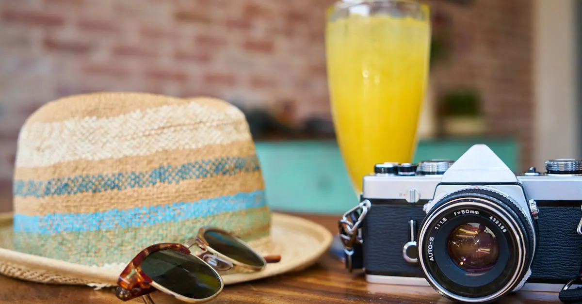 pexels-photo-413960-413960 moving abroad items including a camera, sunhat and camera