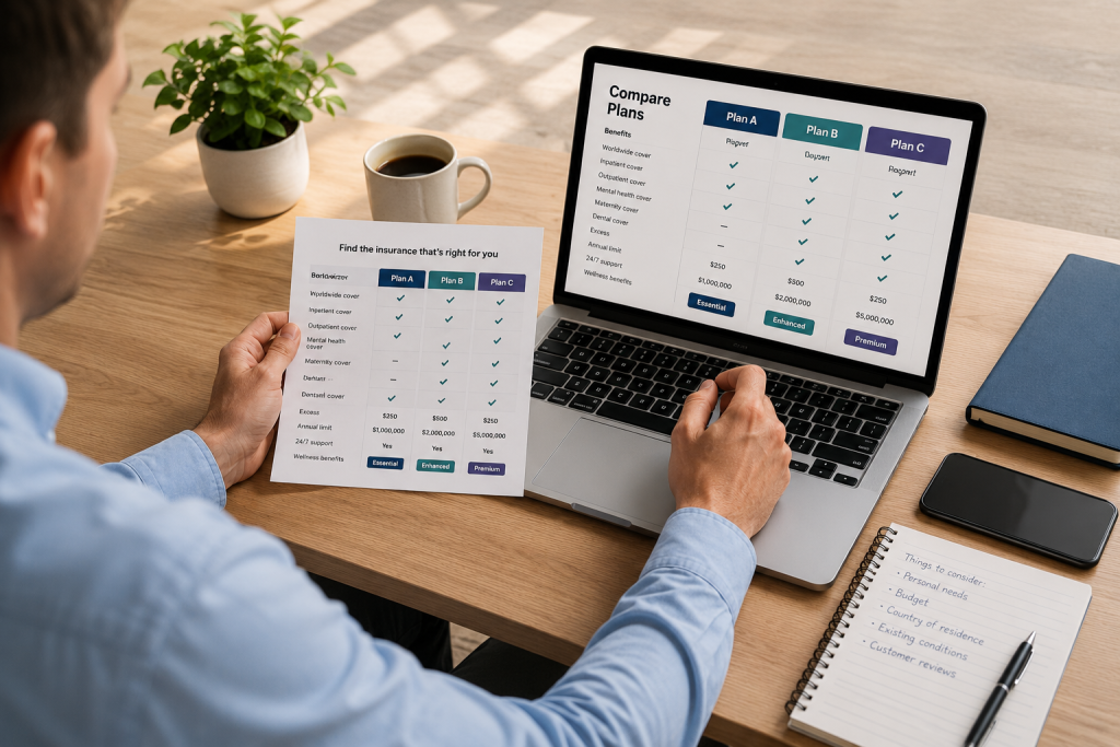 comparing expat health insurance