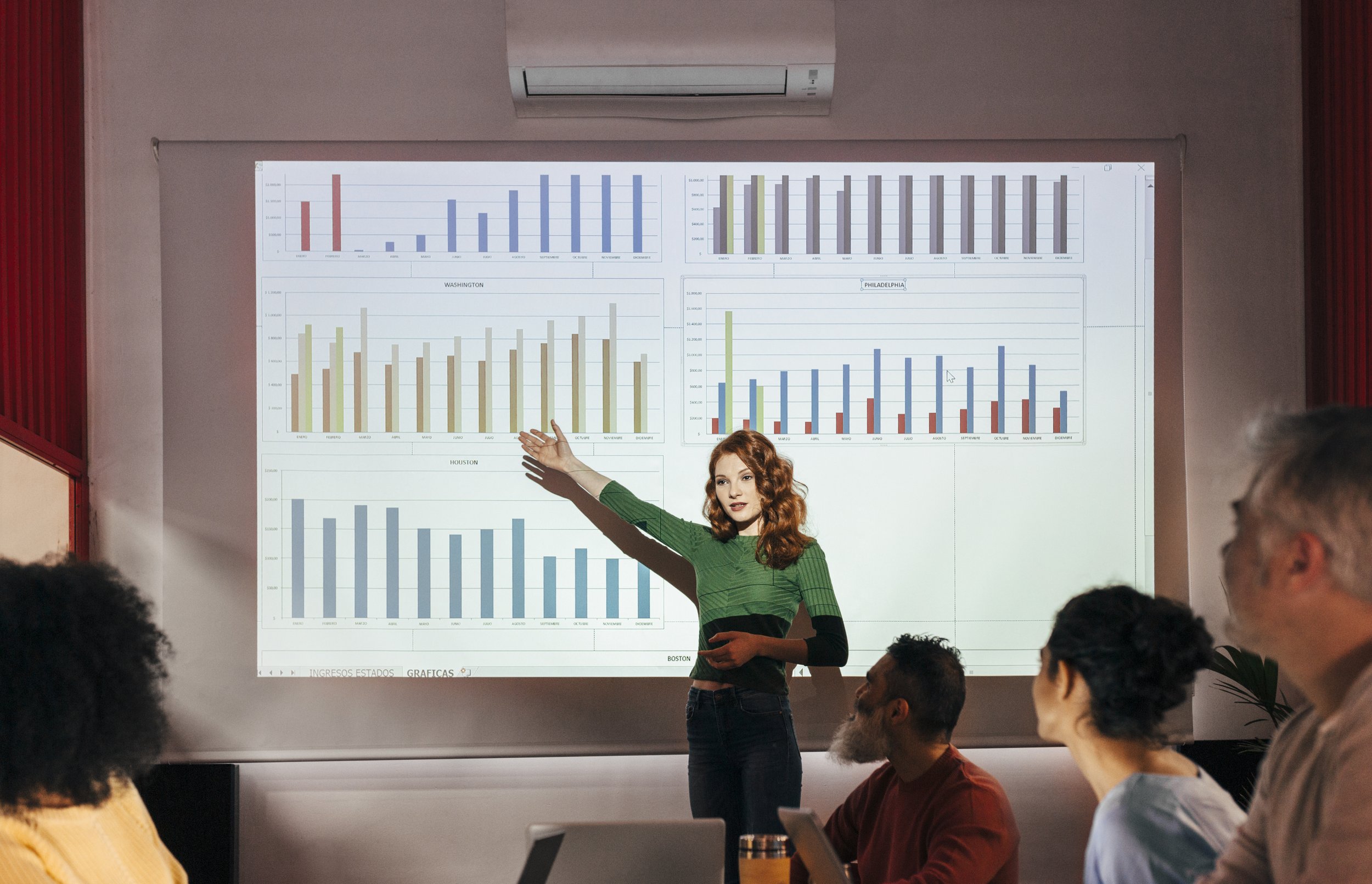 Business Group At A Workshop In The Office